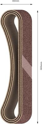 Bosch Accessories 2608606208 Schuurband Korrelgrootte (num) 120 (l x b) 305 mm x 40 mm 3 stuk(s) Bosch Accessories 2608606208 Schuurband Korrelgrootte (num) 120 (l x b) 305 mm x 40 mm 3 stuk(s)