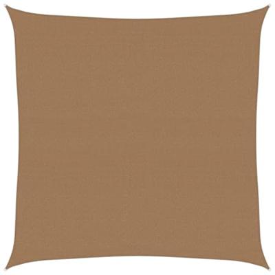 VidaXL Zonnezeil 160 g/m² 4x4 m hdpe taupe