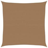 VidaXL Zonnezeil 160 g/m² 4x4 m hdpe taupe - thumbnail