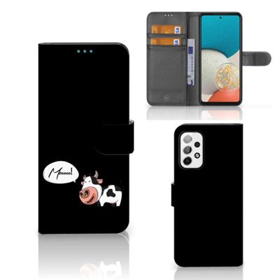Samsung Galaxy A73 5G Leuk Hoesje Cow Samsung Galaxy A73 5G Leuk Hoesje Cow