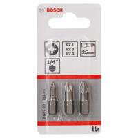 Bosch Accessories 2607001753 Kruis-bit PZ 1, PZ 2, PZ 3 Extra hard D 6.3 3 stuk(s) - thumbnail