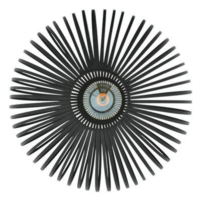 Lyora Zwarte plafondlampGabbia Rond Ø 40cm - P115