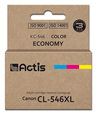 Actis KH-303BKR inkt voor Canon printer, vervanging Canon PG-545XL; Supreme; 15 ml; 180 pagina's; rood, blauw, geel.
