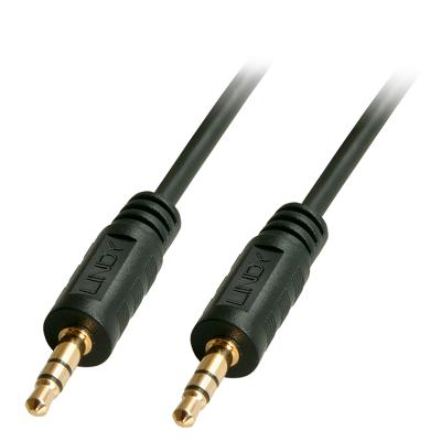 LINDY 35641 Jackplug Audio Aansluitkabel [1x Jackplug male 3,5 mm - 1x Jackplug male 3,5 mm] 1.00 m Zwart