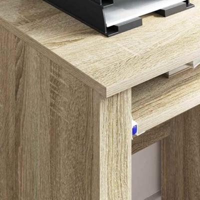 Bureau met Wielen Sonoma eiken 91 x 50 x 77 cm Bewerkt hout
