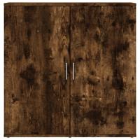 Dressoirs 2 st 79x38x80 cm bewerkt hout gerookt eikenkleurig - thumbnail
