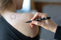 Eberhard Faber EF-559506 Tattoo Marker Skinlettering 4 Stuks Zwart - thumbnail