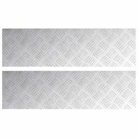 VidaXL Trap tread rechthoekig 2 pcs zilver 70 x 20 cm aluminium - thumbnail