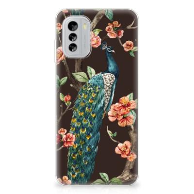 Nokia G60 | TPU Hoesje | Pauw met Bloemen Nokia G60 | TPU Hoesje | Pauw met Bloemen
