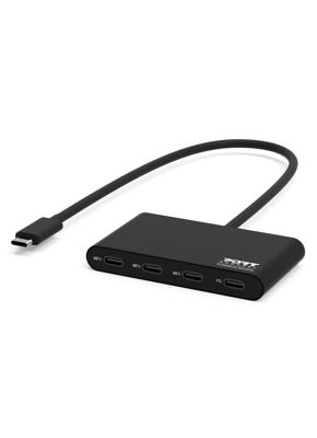 PORT Designs 900147 900147 USB-hub 5 poorten USB-C USB 3.2 Gen1 5 GBit/s Met USB-C stekker Zwart