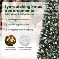 VidaXL Kunstkerstboom met 300 led groen 240 cm pvc en plastic en staal - thumbnail