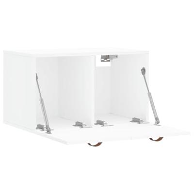 Wandkast 60x36,5x35 cm bewerkt hout wit