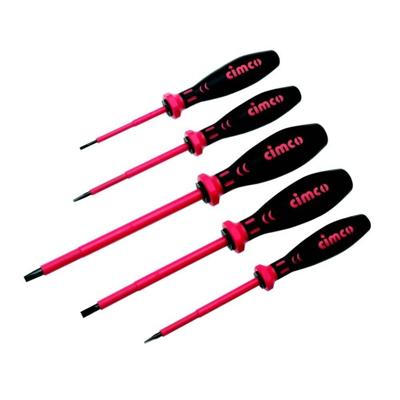 Cimco Cimco Werkzeuge Schroevendraaierset VDE 5-delig Plat Cimco Cimco Werkzeuge Schroevendraaierset VDE 5-delig Plat