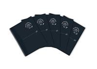 Spiraalblok Oxford Origin A4+ lijn 140 pagina's 90gr zwart | 5 stuks - thumbnail
