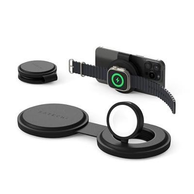 Satechi OntheGo 2-in-1 wireless oplader (15W) - Black - thumbnail
