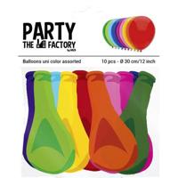 Ballon haza uni 30cm 10 stuks assorti - thumbnail