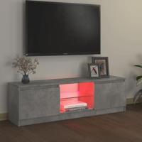 VidaXL Tv-meubel met led-verlichting 120x30x36 cm betongrijs - thumbnail