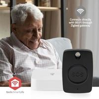 Nedis Smart Home Paniekknop | Zigbee 3.0 | Batterijtype: CR2450 | Zwart - ZBPB10BK - thumbnail