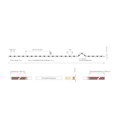 Deko Light 840333 LED-strip Energielabel: E (A - G) Met open kabeleinde 24 V/DC 5000 mm Warmwit 5 m