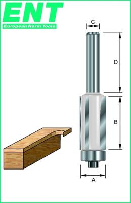 ENT Kantenfrees HM A/B 12.7/38.1mm, 3-snijkanten kolf 12mm - 7913524 - 7913524 ENT Kantenfrees HM A/B 12.7/38.1mm, 3-snijkanten kolf 12mm - 7913524 - 7913524