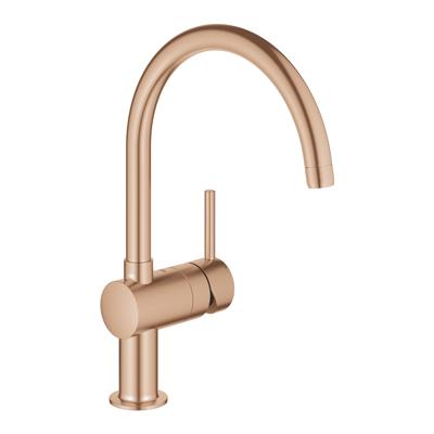 Keukenmengkraan GROHE Minta C-Uitloop Warm Sunset Geborsteld