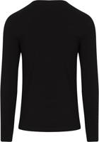 Garage Mens Stretch Body Fit Longsleeve Black (0208) - thumbnail