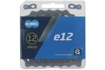KMC ketting e12 blacktech, 1/2x11/128, 130 schakels, 5.2mm pin, 12-speed KMC ketting e12 blacktech, 1/2x11/128, 130 schakels, 5.2mm pin, 12-speed