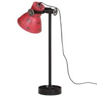 VidaXL Bureaulamp 25 w e27 15x15x55 cm verweerd rood - thumbnail