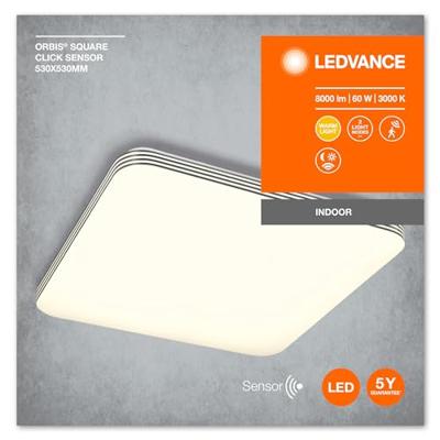 LEDVANCE 4058075472839 Orbis LED-plafondlamp met bewegingsmelder LED 60 W Wit