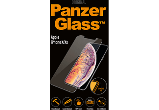 PanzerGlass P2622 displaybeschermfolie (niet-verblindend, Apple, iPhone X, krasbestendig, schokbestendig, transparant, 1 stuk
