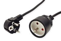 VALUE stroomverlengkabel met aarde, 230VAC, UTE versie, zwart, 3 m - thumbnail