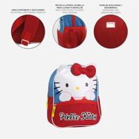 Schoolrugzak Hello Kitty Blauw - thumbnail