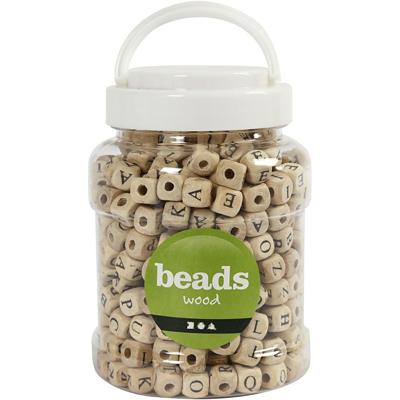 Creativ Company Houten letter kralenset, 400st. Creativ Company Houten letter kralenset, 400st.