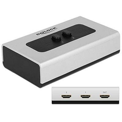 Delock 87663 Switch 4K HDMI 2 poort handmatig bidirectioneel