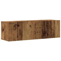 7-delig Tv-meubelset wandmontage bewerkt hout oud houtkleurig - thumbnail