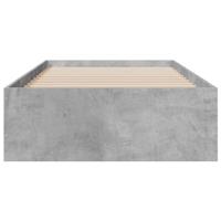 Bedframe met lades bewerkt hout betongrijs 90x200 cm - thumbnail