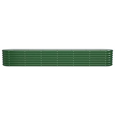 VidaXL Plantenbak 260x40x36 cm gepoedercoat staal groen VidaXL Plantenbak 260x40x36 cm gepoedercoat staal groen