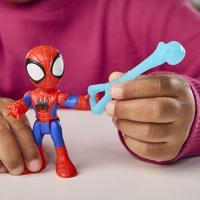 Spidey's Team Helicopter, 7,5 cm figuur en voertuig met projectiel, Marvel Spidey and His Amazing Friends, geschikt voor kinderen vanaf 3 jaar. - thumbnail