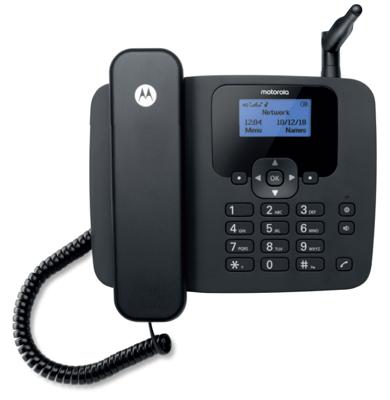 Motorola FW410L Draadloze vaste telefoon Zwart