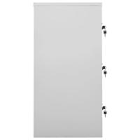 Lockerkast 90x45x92,5 cm staal lichtgrijs en groen - thumbnail