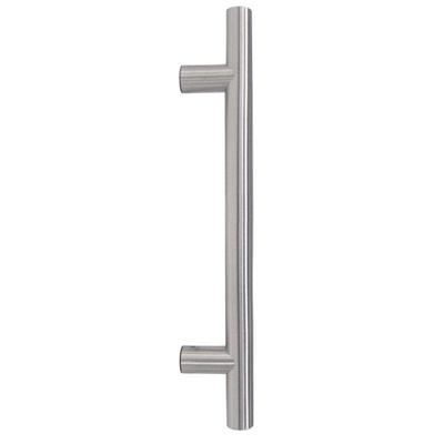 Hardbrass Voordeurgreep T-model rond handgreep 600x400x30mm - RVS