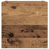4-delig Tv-meubelset wandmontage bewerkt hout oud houtkleurig - thumbnail