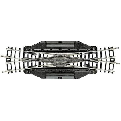 22246 N Fleischmann rails (zonder ballastbed) Engels wissel, Elektrisch 129.8 mm 15 ° 1 stuk(s)