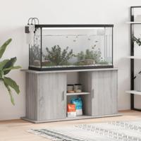Aquariumstandaard 121x41x58 cm bewerkt hout grijs sonoma eiken - thumbnail
