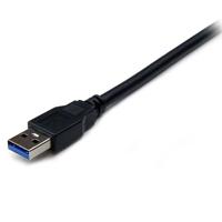 StarTech.com 2 m USB 3.0 verlengkabel, USB 3 type A naar A 2 meter verlengkabel, stekker/bus, zwart - thumbnail
