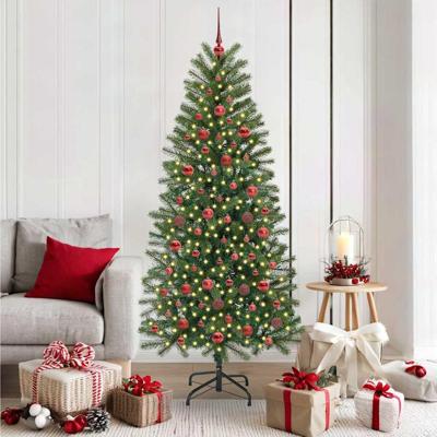 Kunstkerstboom met 300 LED met standaard Groen 180 cm PE en PVC