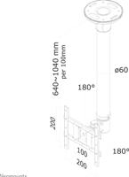 Neomounts plafondsteun fpma-c200black bevestiging (zwart) - thumbnail