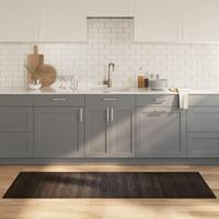 Vloerkleed rechthoekig 70x200 cm bamboe donkerbruin - thumbnail