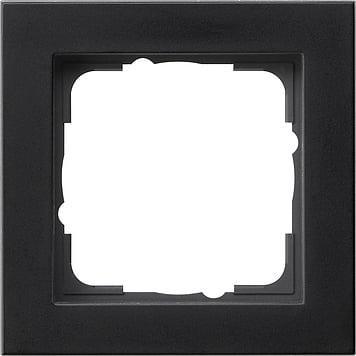 Gira E2 Afdekraam 1-voudig - Systeem 55 Zwart Mat (021109) Gira E2 Afdekraam 1-voudig - Systeem 55 Zwart Mat (021109)