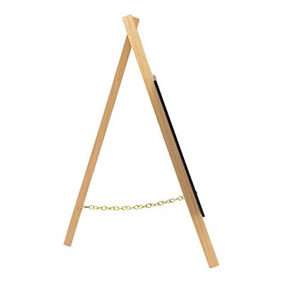 Securit tafelkrijtbord mini driepoot, beuk